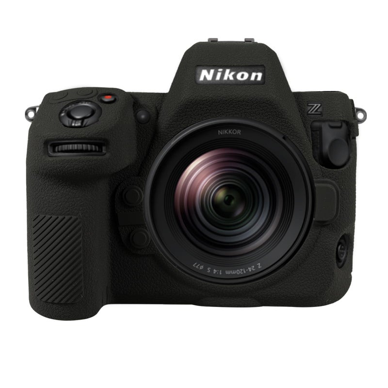Easy Hood Case for Nikon Z 8 Mirrorless Camera  Carrying Protective Z8 Video Camera Case Anti-Scratch Soft Silicone Housing Cover Protector Skin Black - Image 1